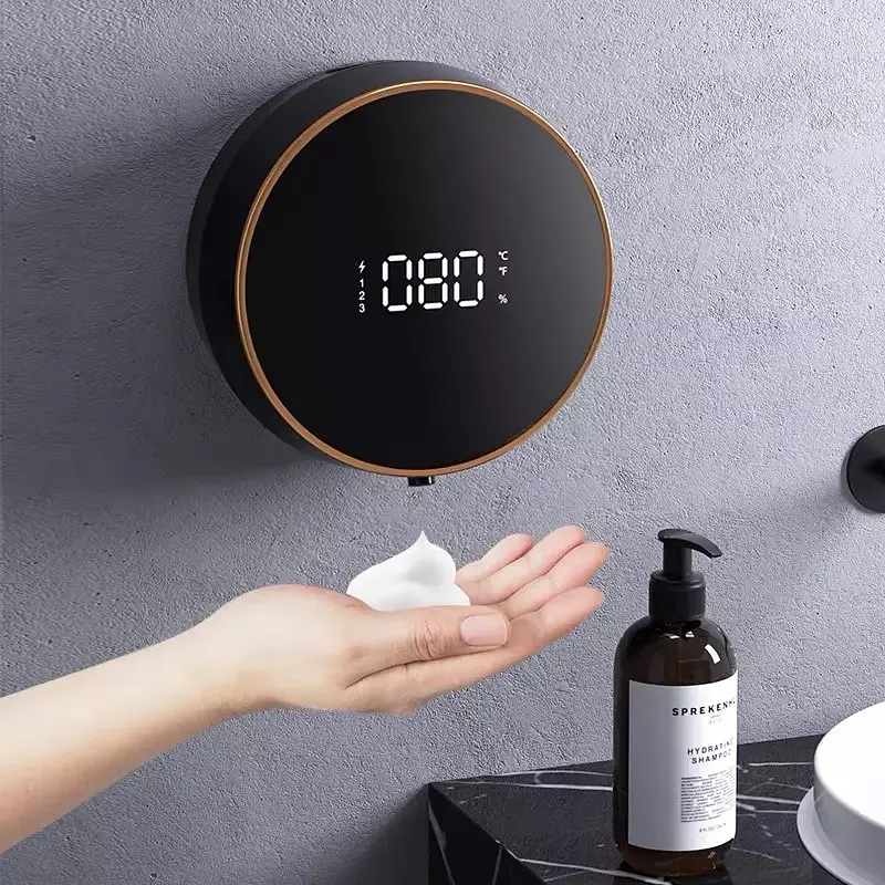 Сенсорний диспенсер настінний дозатор для мила Zhiya Soap Dispenser MYX-W1 Black - фото 2