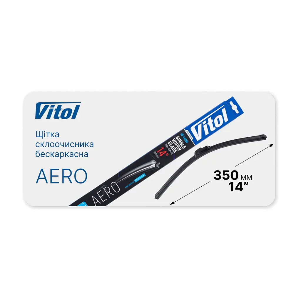 Щітка склоочисника Vitol Aero 14\" (350 мм) (VB-14350) - фото 5