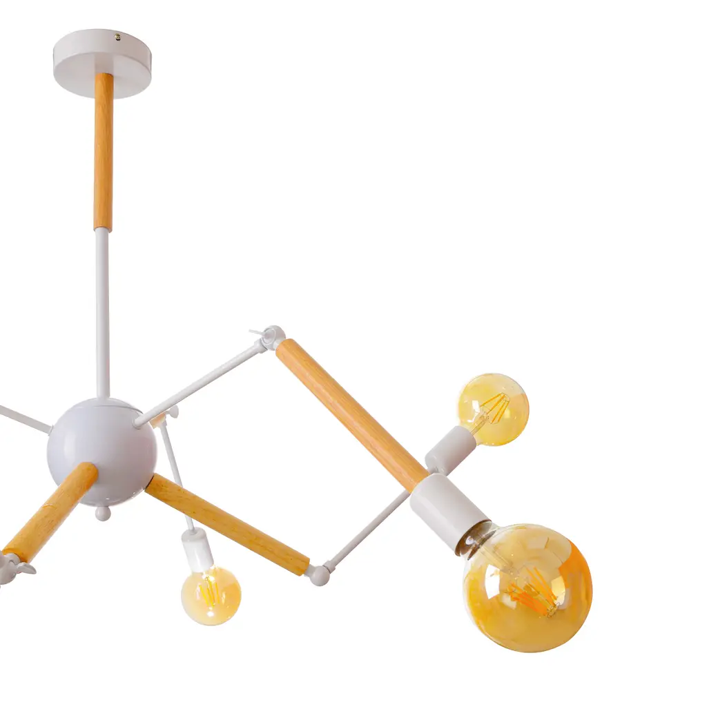 Люстра потолочная Brille в спальню Е27 60W WH (BR-01 602C/6) - фото 2