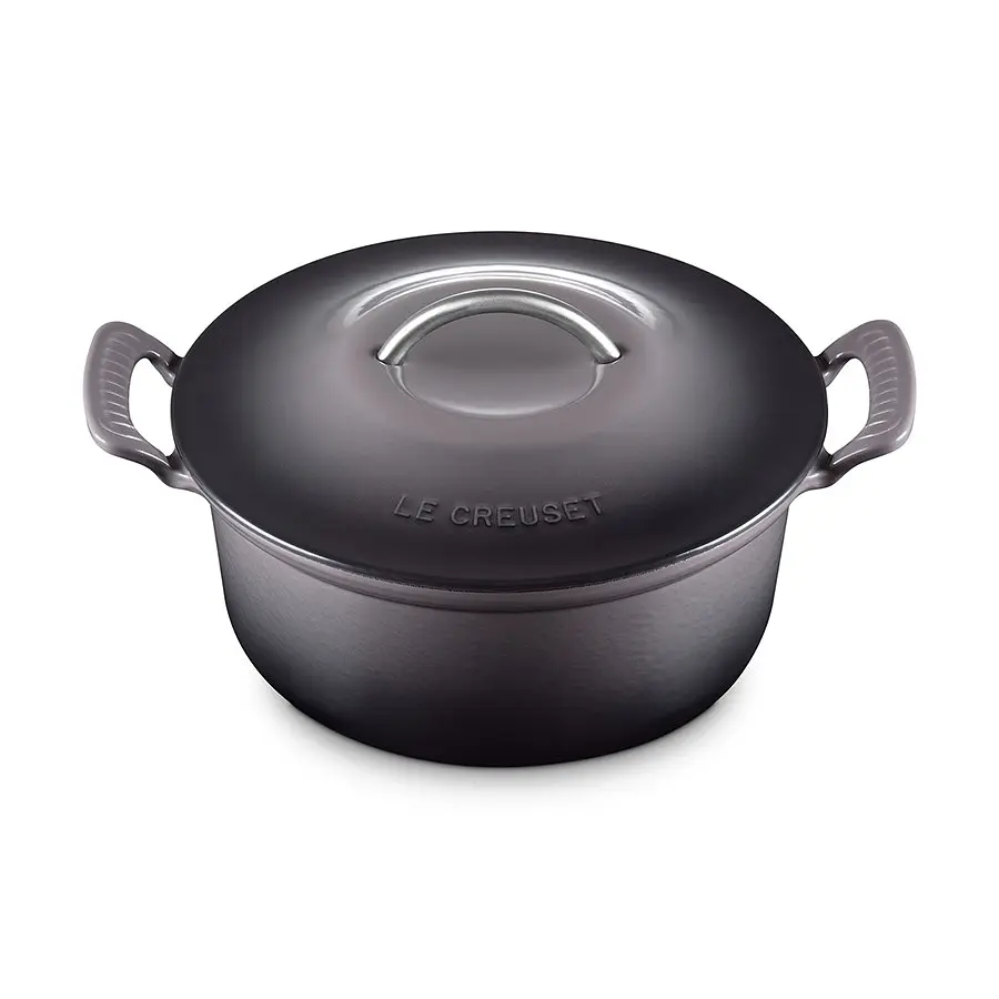 Каструля з кришкою Le Creuset Modern Heritage Round Casserole 21700264442430 4.6 л 26 см чорна - фото 2