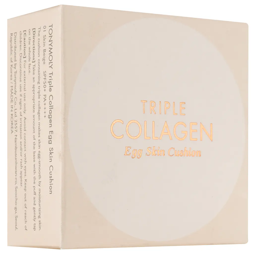 Кушон Tony Moly Triple Collagen Egg Skin відтінок 01 (Skin Beige) 15 г - фото 6