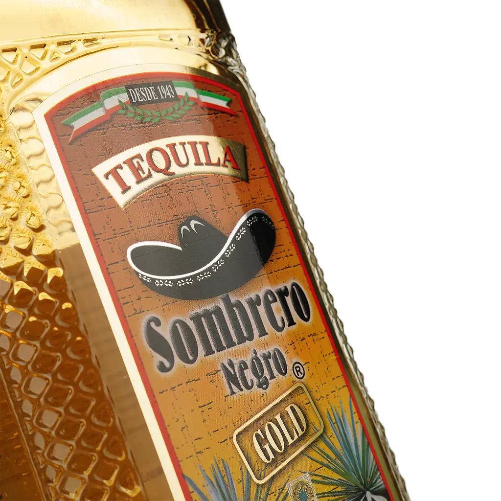 Текіла Sombrero Negro Gold, 38%, 0,7 л - фото 3