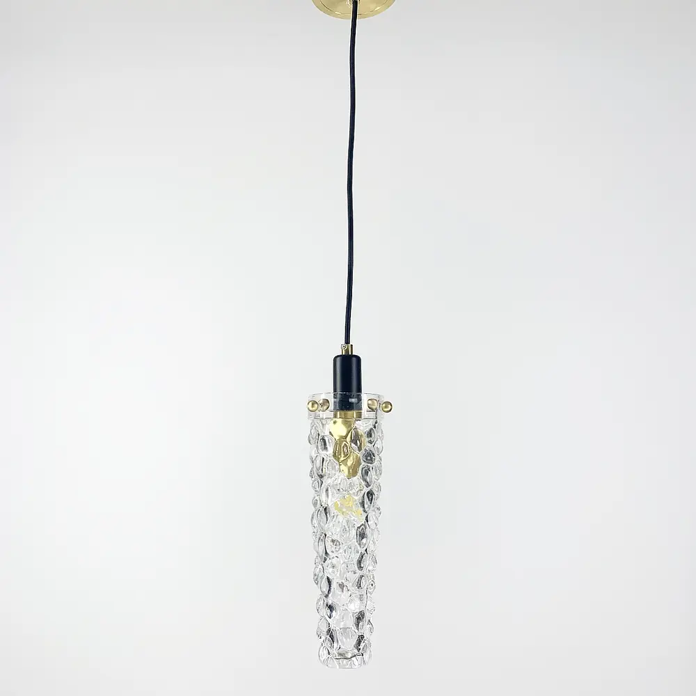 Удлиненный светильник со стеклянным рельефным плафоном | Line F | Арт. SGA8/1 - фото 5