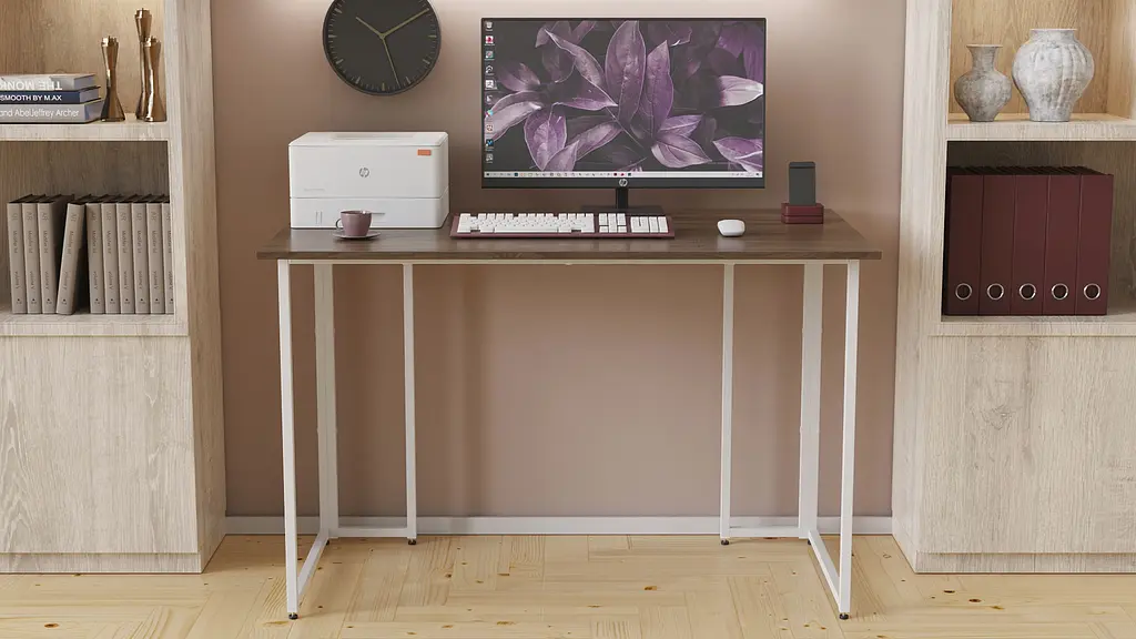 Компьютерный стол Ferrum-decor Ханна 75x100x60 белый ДСП Дуб Сонома Труфель 16мм (FRD-103992) - фото 4