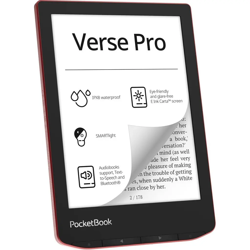 Електронна книга PocketBook 634 Verse Pro Passion Red (PB634-3-CIS, PB634-3-WW) [93956] - фото 2
