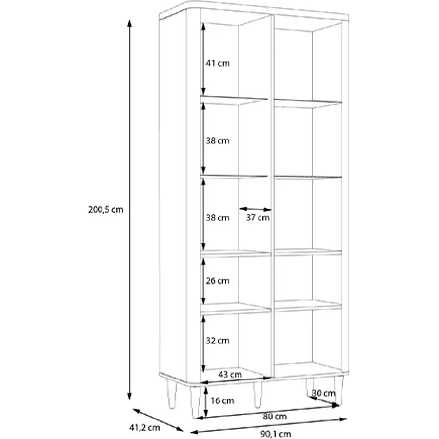 Вітрина Forte Meble Lacetti 2д - фото 5