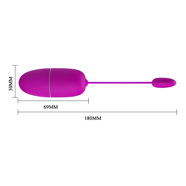 Віброяйце - Pretty Love Nymph Vibrating Egg Purple (App) - фото 9