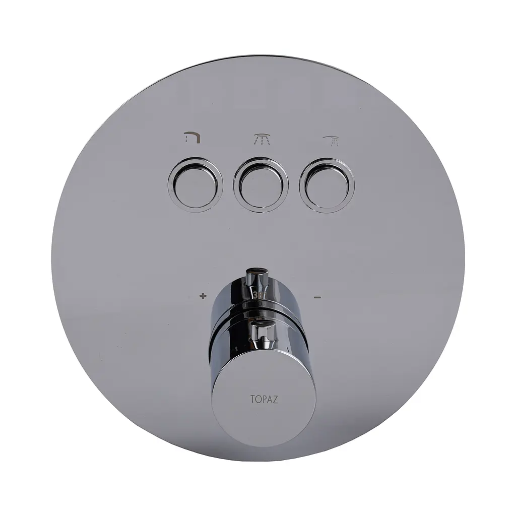 Душова система вбудована TOPAZ LOFT TLF 32117-L06-C термостат для ванної кімнати з латунним змішувачем - фото 15