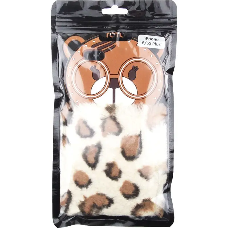 Чохол-накладка Toto TPU Fluffy Case IPhone 6 Plus/6S Plus Bear Brown - фото 2