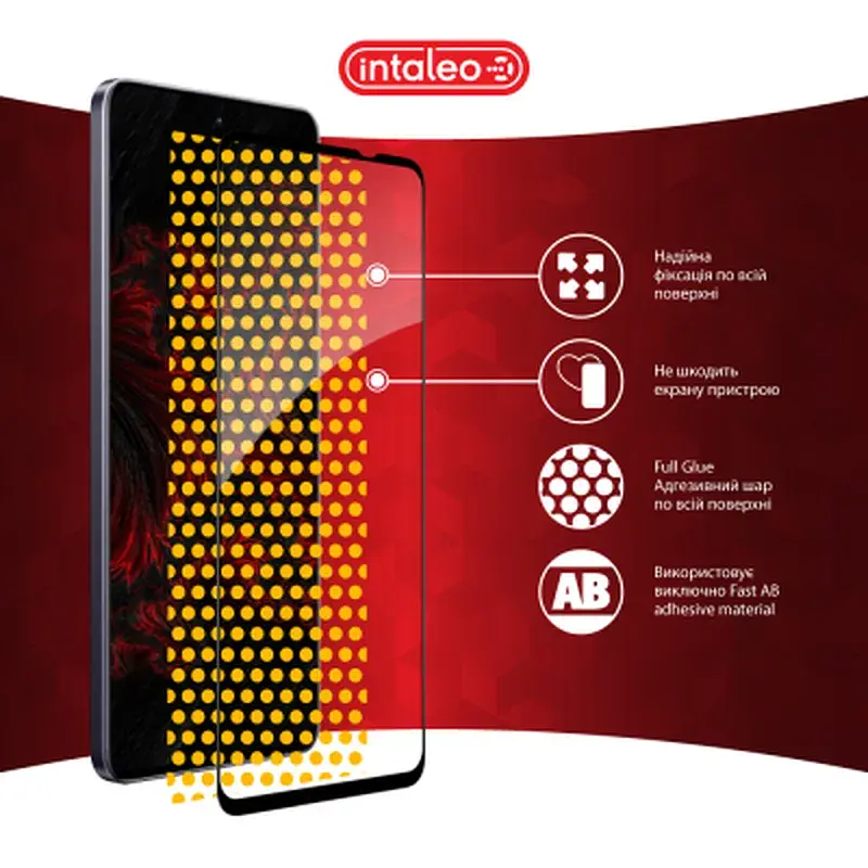 Скло захисне Intaleo Full Glue Realme 13 5G Black (1283126607585) - фото 7