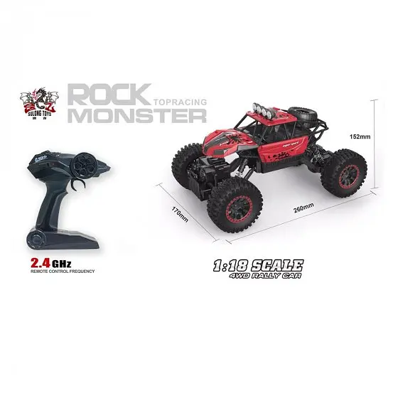 Машинка на радіокеруванні Sulong Toys Off-Road Crawler Super Sport червоний (SL-001RHR) - фото 7