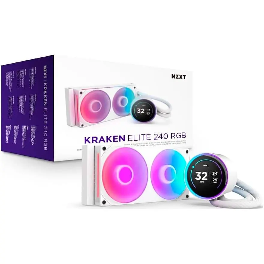 СВО NZXT Kraken Elite 240 RGB White (RL-KR24E-W2) - фото 6