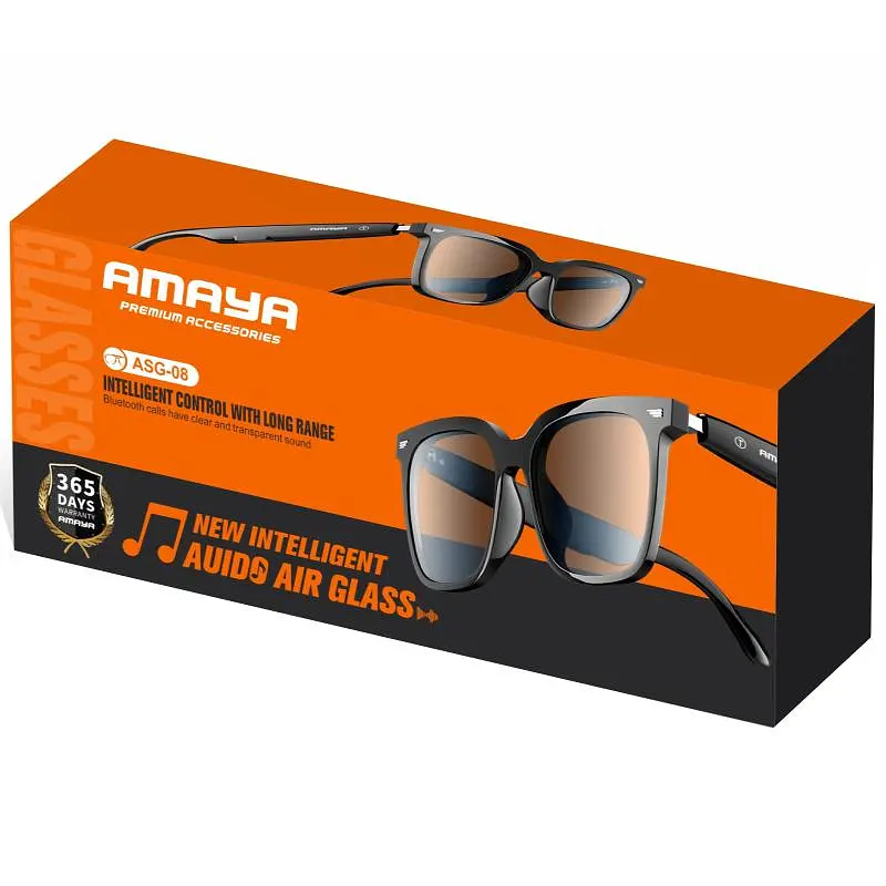 Смарт-окуляри Amaya ASG-08 Bluetooth Music Gray - фото 2