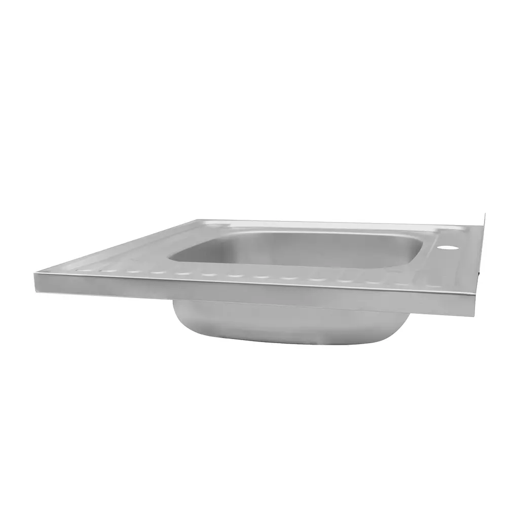 Кухонна мийка Kroner KRP Satin - 6060L (0,6 мм) (CV022823) - фото 2