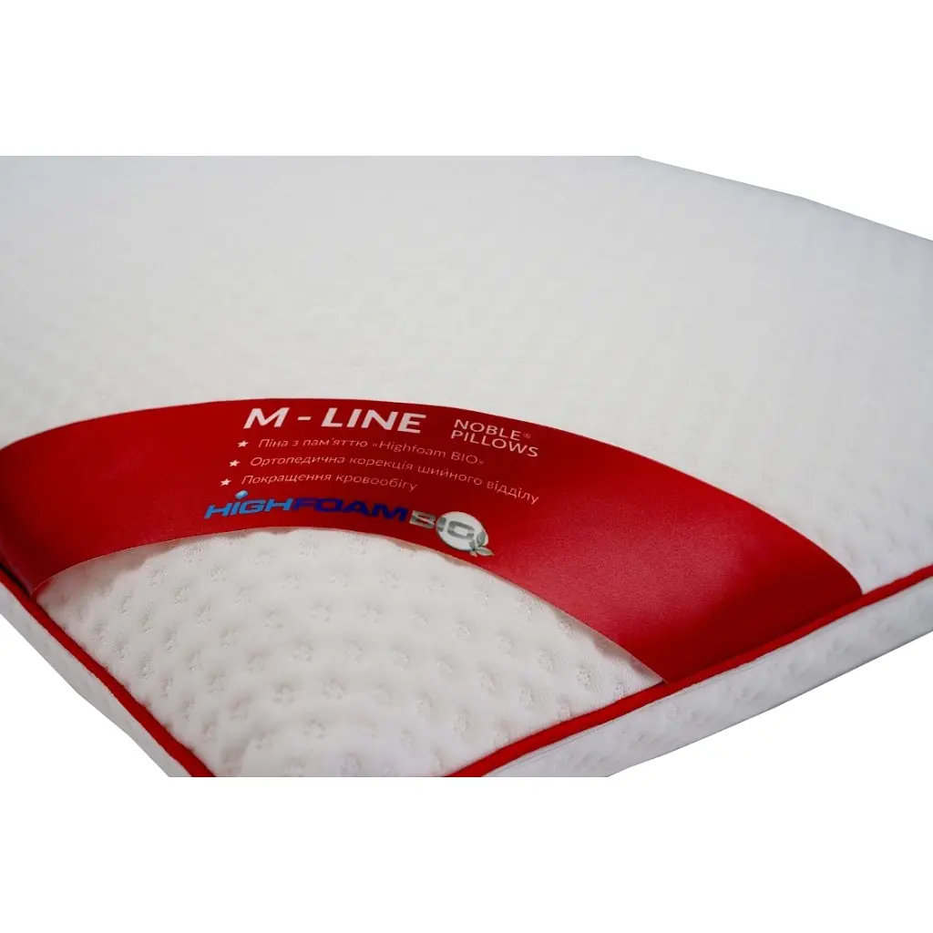Подушка Highfoam ортопедична Noble Iconic M-Line 63 х 43 х 14 см (4823072703052) - фото 5