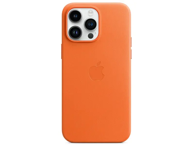 Чохол для смартфона Apple iPhone 14 Pro Max Leather Case with MagSafe - Orange (MPPR3) - фото 3
