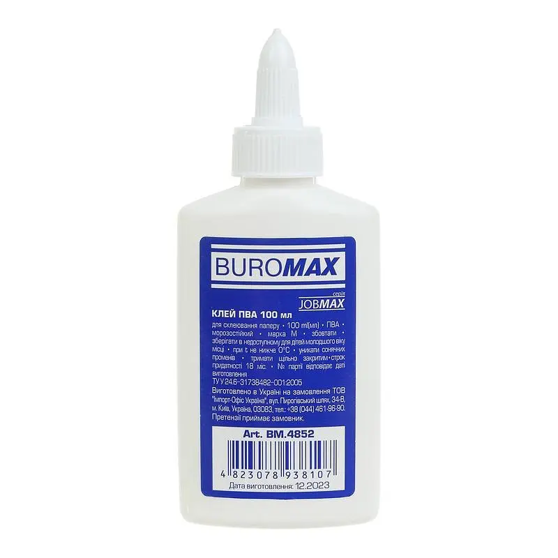 Універсальний клей ПВА BM.4852 з ковпачком-дозатором 100 мл - фото 1