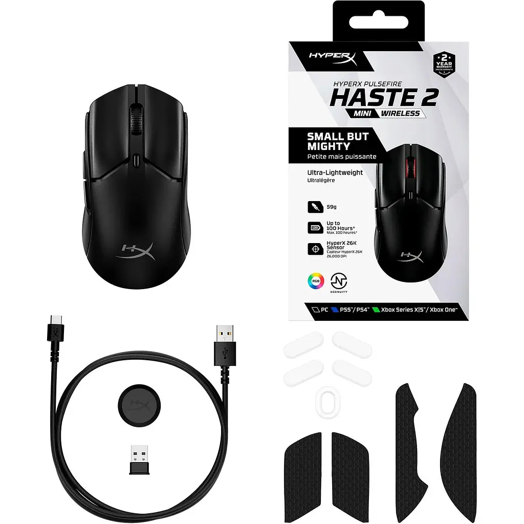Бездротова миша HyperX Pulsefire Haste 2 Mini Wireless Black (7D388AA) - фото 7