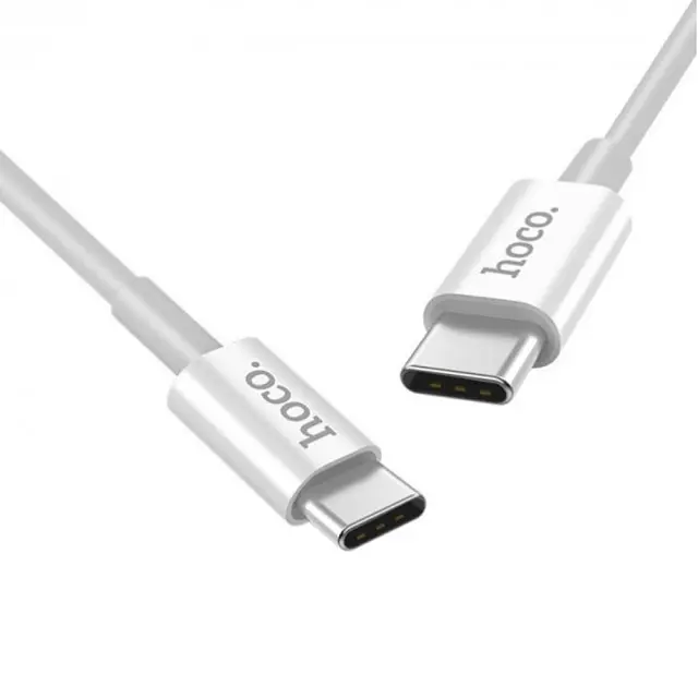 Кабель Hoco X23 Pisces Cable Type - C to Type - C 3A 1m White - фото 2