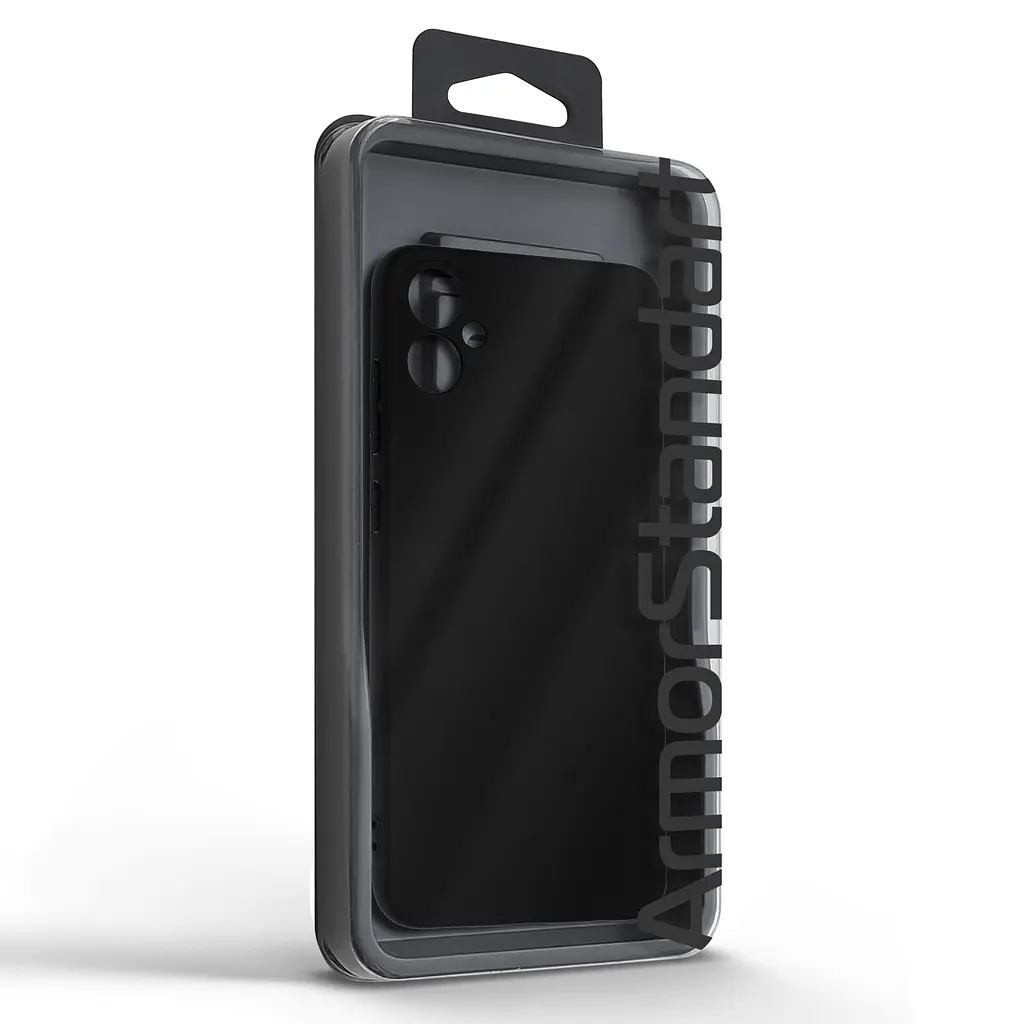 Чехол-накладка для смартфона Samsung Galaxy A05 (A055) противоударный, силиконовый, термополиуретановый (ТПУ), с защитой камеры и корпуса, черный, защита всего корпуса, ArmorStandart (ARM71805) - фото 5