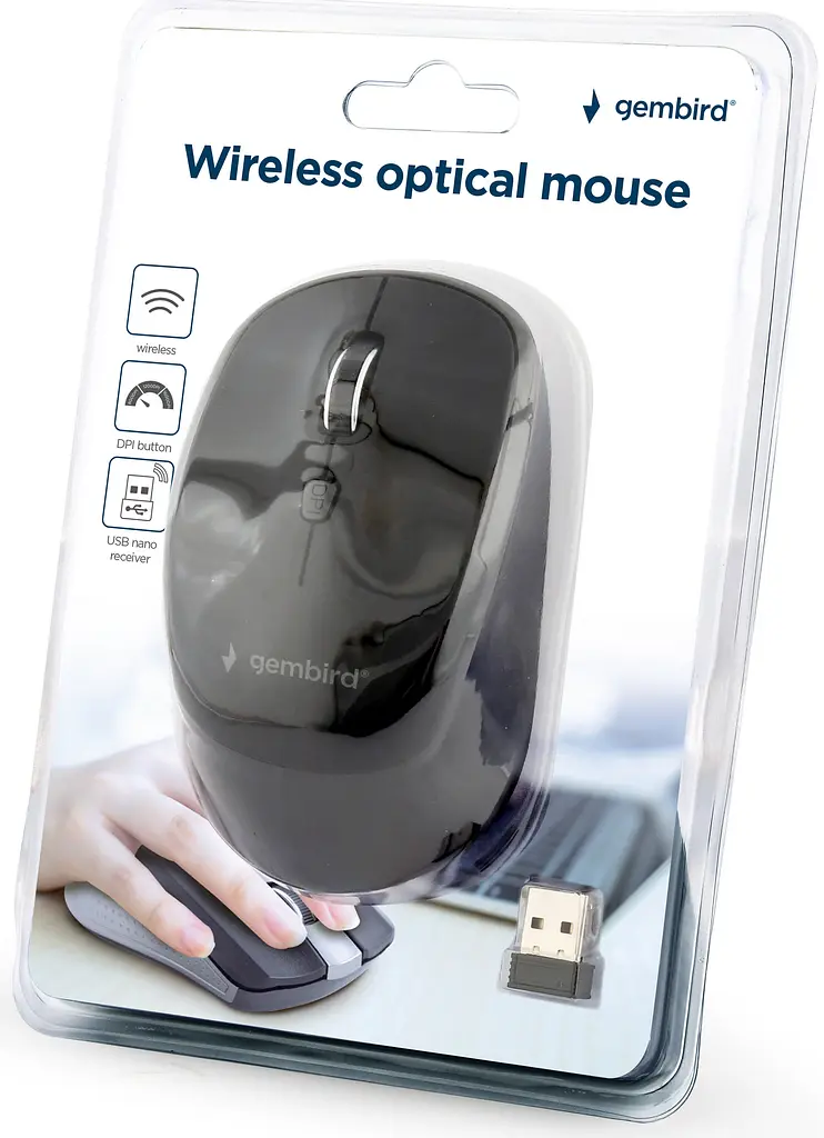 Миша Gembird MUSW-4B-05 USB Black - фото 4