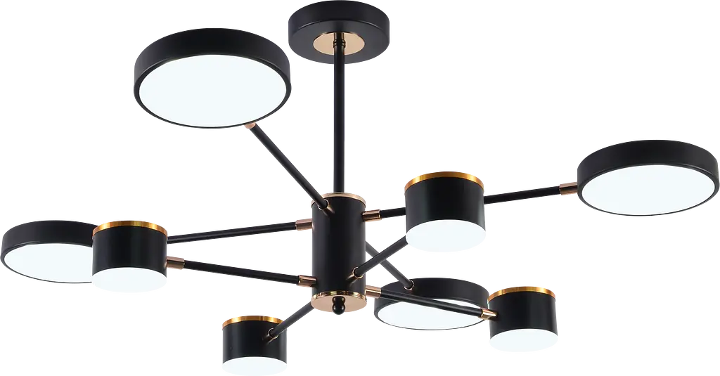 Люстра світлодіодна акрилова Sirius B X13288/8 BK+FGD - фото 2