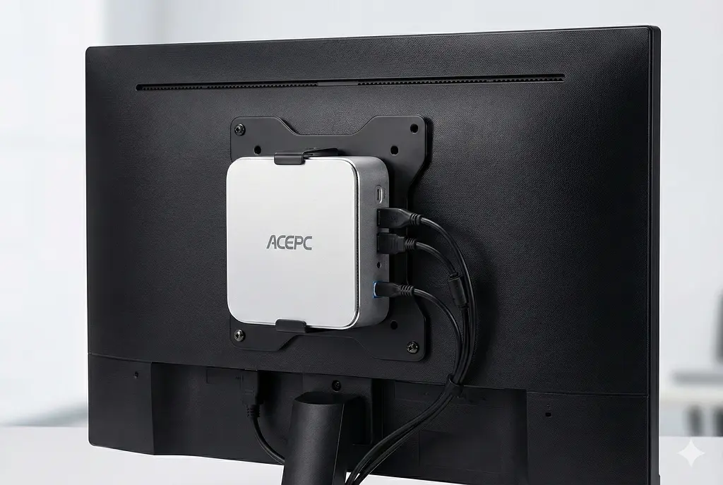 Міні-ПК Acepc PowerBox E3C / Intel i5 12450H / RAM 16GB / SSD512 GB / LAN / Wi-Fi / Bluetooth / Windows 11 Pro (Без ключа) / Сірий - фото 8
