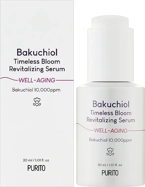 Відновлювальна сироватка з бакучіолом Purito Bakuchiol Timeless Bloom Revitalizing Serum 30 мл - фото 2