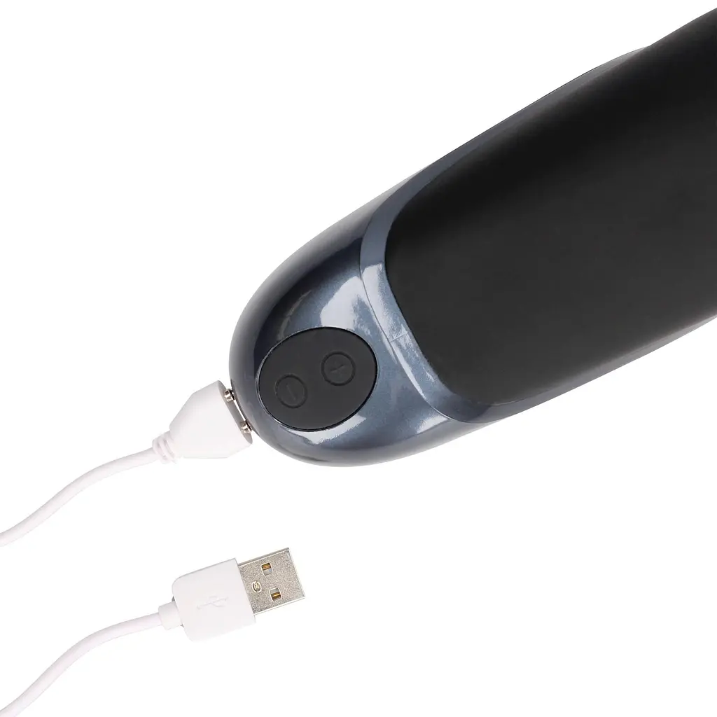 Мастурбатор Loveline Vibrating Masturbator Sleeve (чорний) - фото 8
