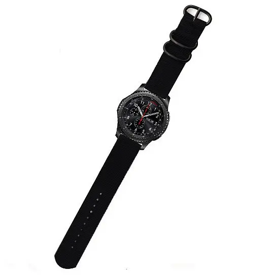 Нейлоновый ремешок Primo Traveller для часов Samsung Gear S3 Classic SM-R770/Frontier RM-760 Black - фото 3