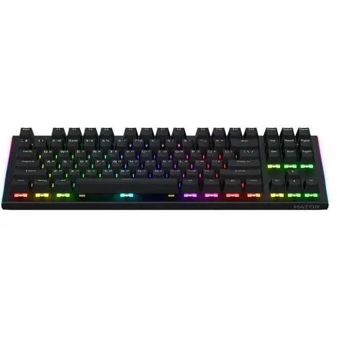 Клавиатура проводная Hator HTK-550 Gravity X TKL orange Black - фото 9