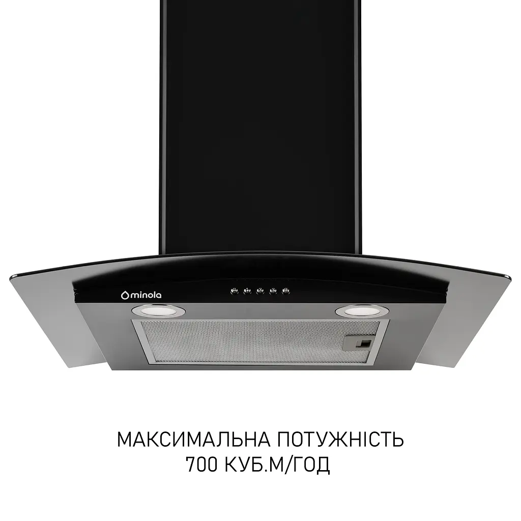 Витяжка декоративна зі склом MINOLA MTG 6242 BL LED - фото 2
