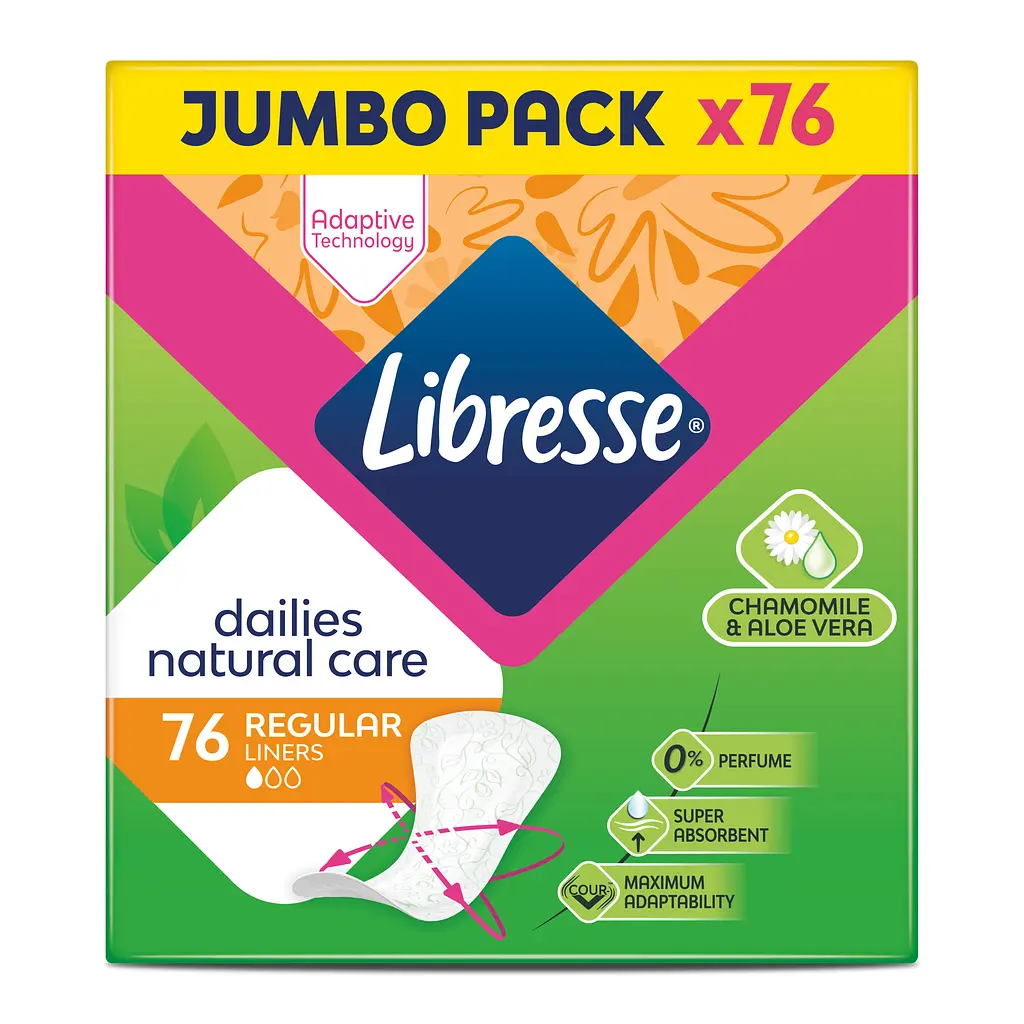 Щоденні прокладки Libresse щоденні прокладки Natural care 76 шт. - фото 2