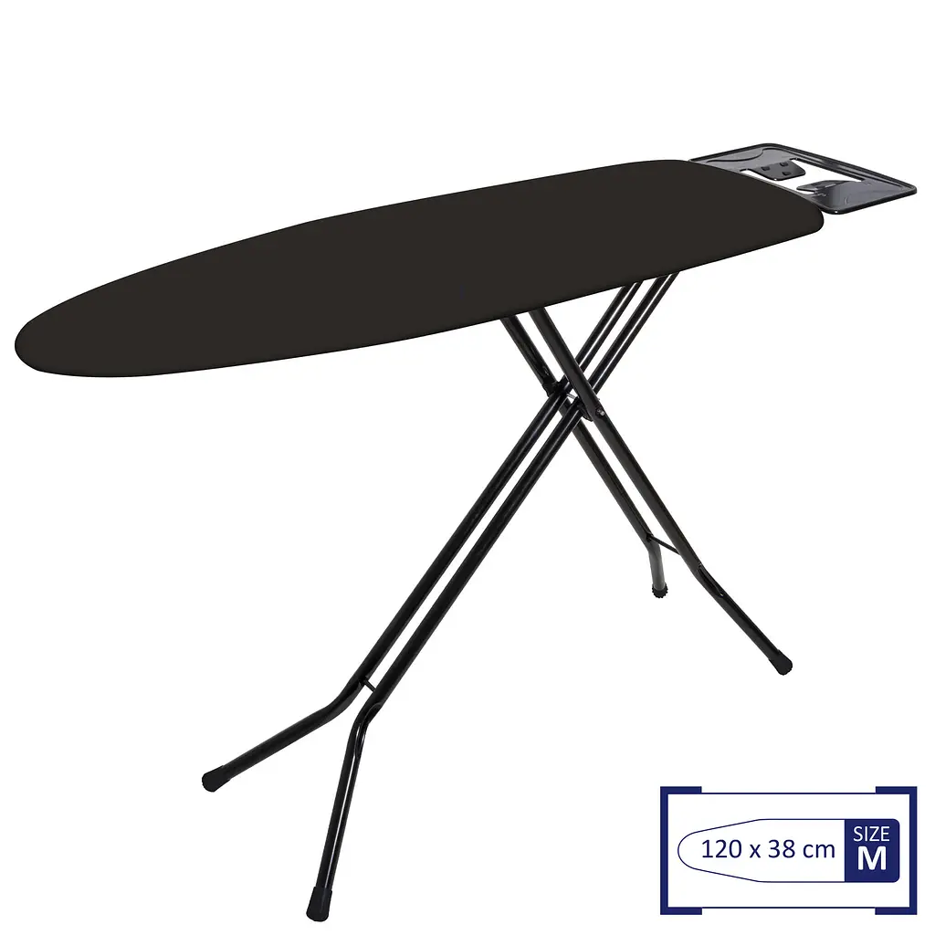 Дошка для прасування Casa Si Superstandard Basic 120x38 см сталь Чорний - фото 2