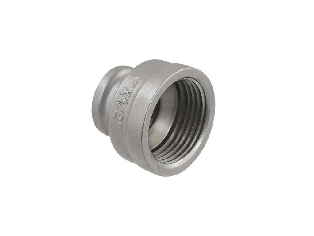 Муфта RAFTEC 1"Вх 1/2"В латунь, ВВ, DN25х15, нікель, MP0301 - фото 4