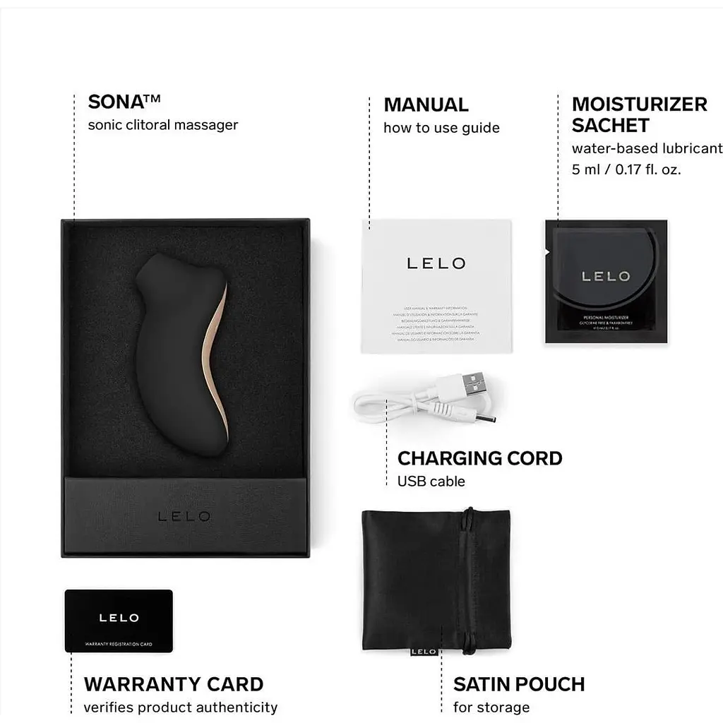 Звуковий стимулятор LELO SONA Black (SO8688) [108500] - фото 3