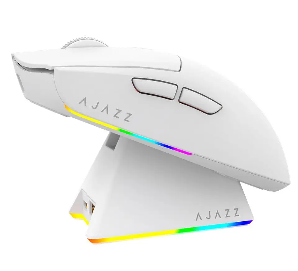 Игровая мышь Ajazz AJ-139W MC V2 Wireless/Bluetooth/USB ESports Gaming 12000dpi 35G White - фото 14