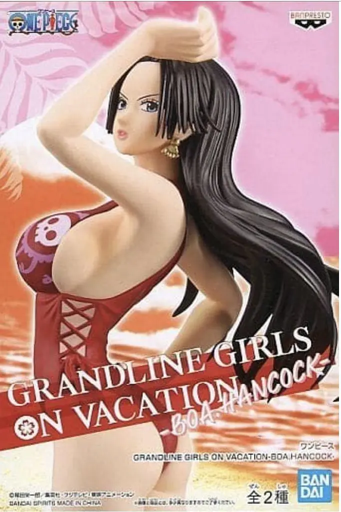 Фигурка Bandai One Piece Большой куш Ванпис Боа Хэнхок Boa Hancock Red swimsuit 20 см B OP BH RS - фото 5