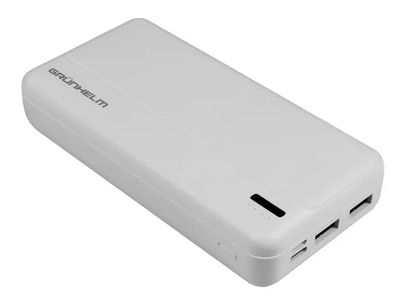 Зовнішній акумулятор (Power Bank) Grunhelm 20000mAh 20W White (GP-20W) - фото 2