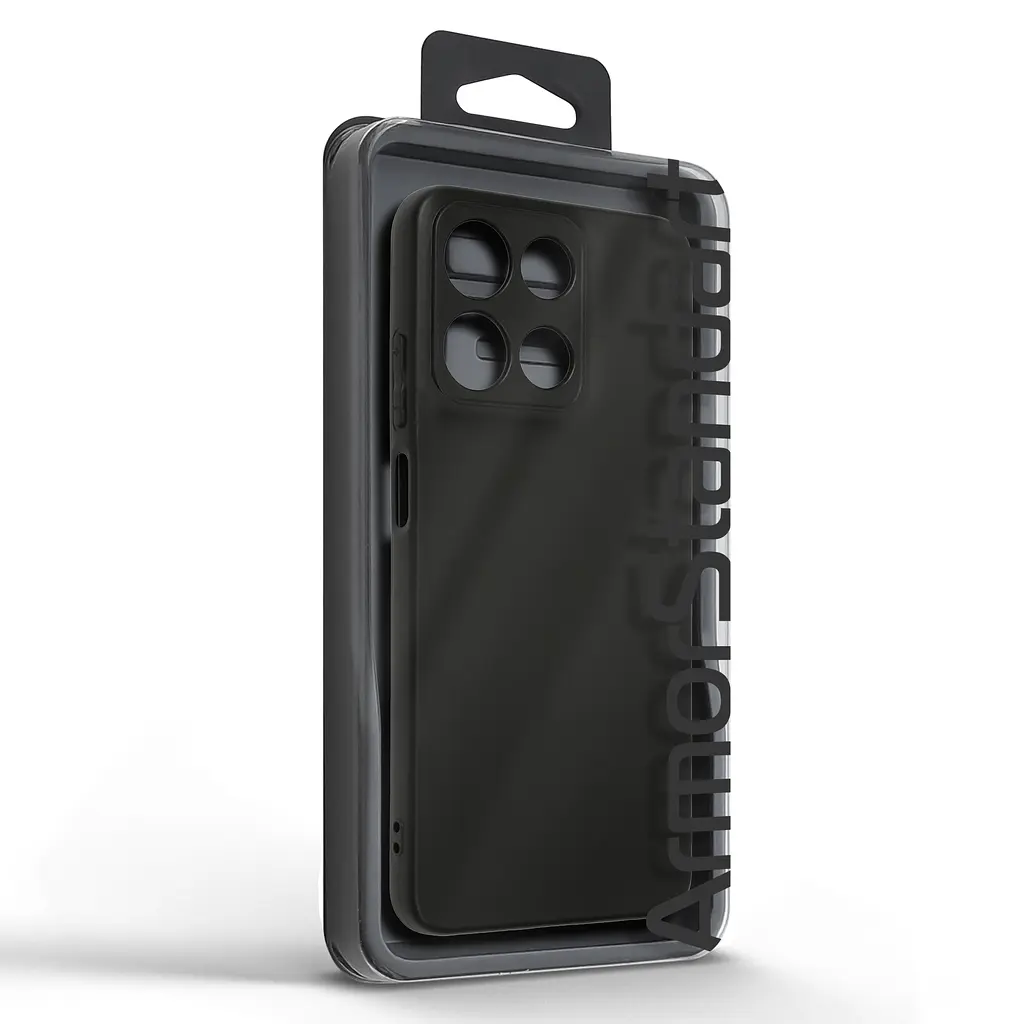 Чехол-накладка для смартфона Motorola G15/G15 Power/G17 Power 4G/G17 4G противоударный, силиконовый, термополиуретановый (ТПУ), с защитой камеры и корпуса, черный, защита всего корпуса, ArmorStandart (ARM91056) - фото 5