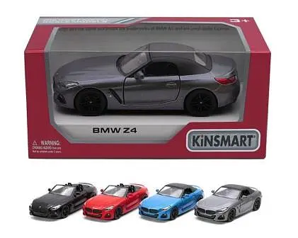 Металева інерційна легкова модель BMW Z4 5", відкриваються двері (В асортименті) - фото 3