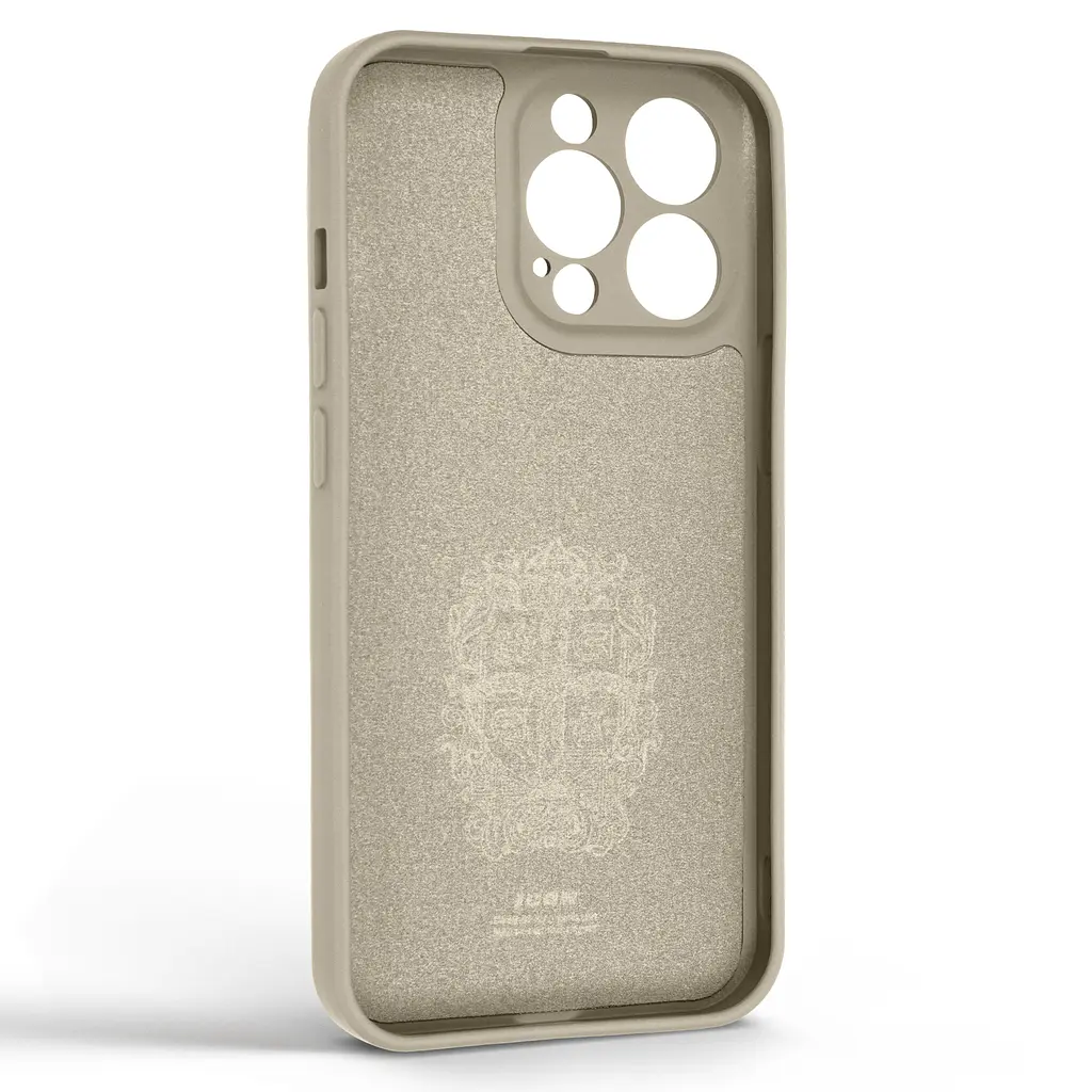 Силиконовый чехол для Apple iPhone 13 Pro, Icon Ring, слоновая кость, панель-накладка, с кольцом-подставкой на 360°, противоударный, возможность использования магнитных держателей, ArmorStandart (ARM68670) - фото 2
