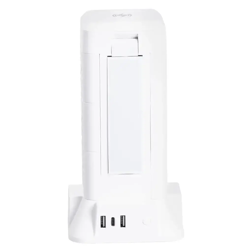 Мережевий фільтр-подовжувач Yiwu HP-5-5 TOWER B23 2,8 м 9 розеток 3USB + 1PD білий  - фото 9