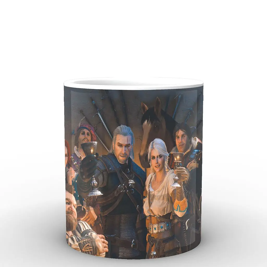 Кухоль GeekLand The Witcher Відьмак постер TW.02.006.604 330 мл білий - фото 2