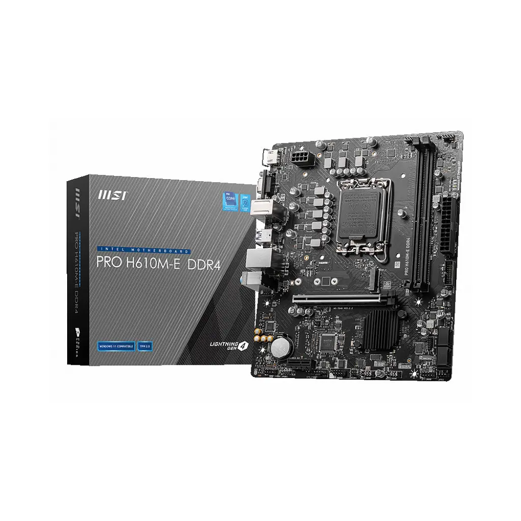 Материнська плата MSI PRO H610M-E DDR4 - фото 2