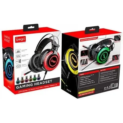 Наушники игровые iPega PG-R015 Gaming Headset with RGB 3.5 mm с шумоподавлением - фото 3