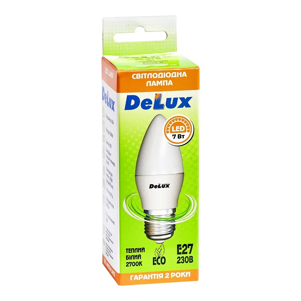 Лампочка Delux BL37B 7Вт 2700K 220В E27 (90004071) - фото 2