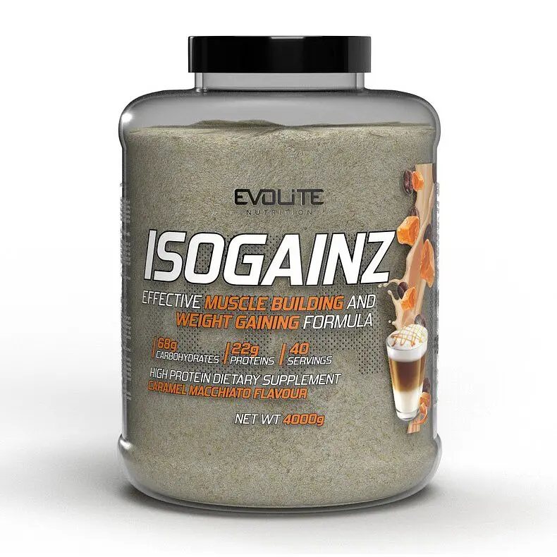 Гейнер Evolite Nutrition IsoGainz, 4 кг - Карамельне мак'ято
