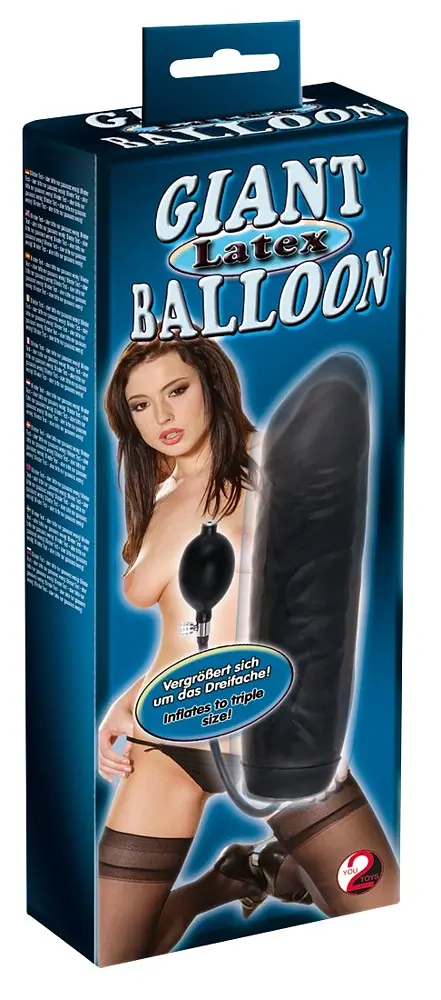 Фаллоимитатор Giant Latex Balloon 31.5 см черный - фото 3