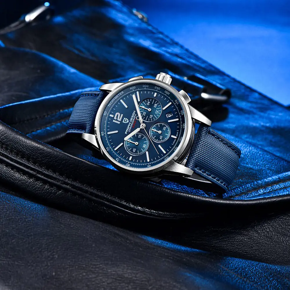 Наручний годинник чоловічий YS008 Silver-Blue Pagani Design acs0031088 - фото 4
